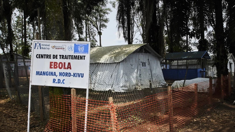 Ein Ebola-Zentraum in Mangina, Nord Kivu in der Demokratischen Republik Kongo. (Archivbild)