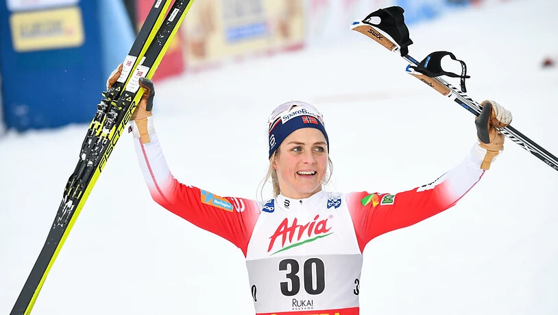 Therese Johaug jubelt.