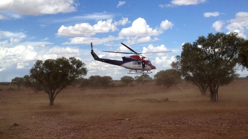 Ein Rettungshelikopter im australischen Busch. (Symbolbild)