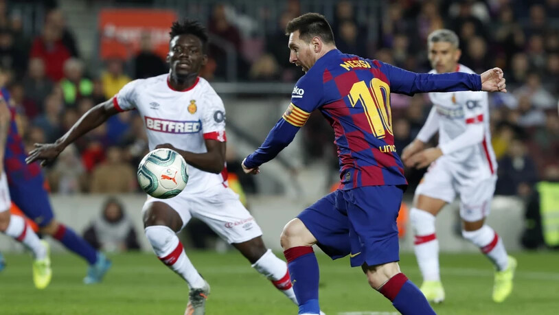 Einmal mehr überragend: Lionel Messi erzielte für Barcelona gegen Mallorca drei Tore