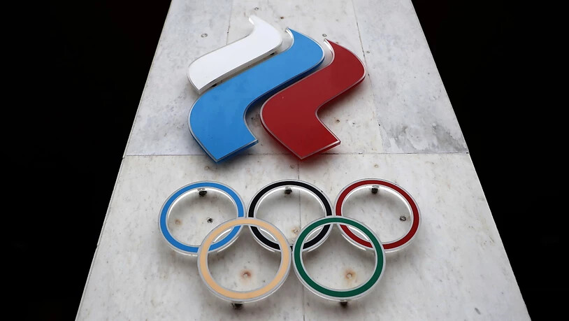 Das Logo des olympischen Komitees Russland