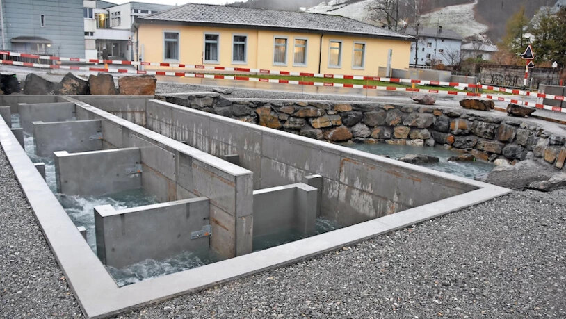 Der Fischpass in Mitlödi wird bereits von Forellen und Groppen genutzt. 