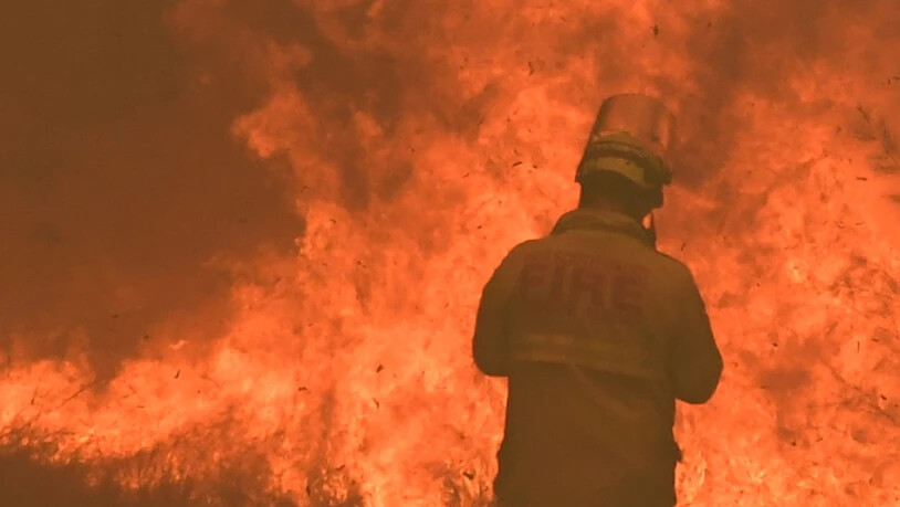 Im Kampf gegen die australischen Buschbrände sind am Donnerstag zwei Feuerwehrmänner bei einem Unfall ums Leben gekommen.