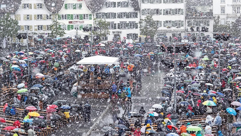 Die Landsgemeinde 2019 geht wettertechnisch in die Geschichte ein.