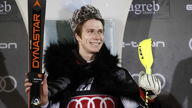 Clément Noël liess sich zum Slalom-König von Zagreb küren