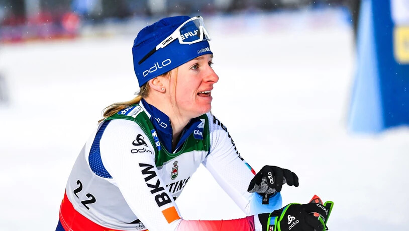 Bis auf die Ziellinie um den Sieg gekämpft: Nadine Fähndrich belegte mit Laurien van der Graaff im Teamsprint den 2. Platz