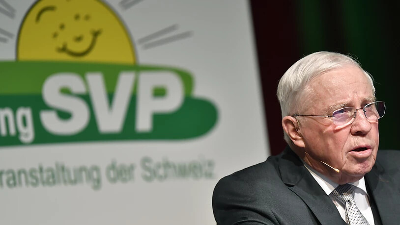 Partei muss "ad Säck": SVP-Doyen und alt Bundesrat Christoph Blocher an der Albisguetli-Tagung in Zürich.