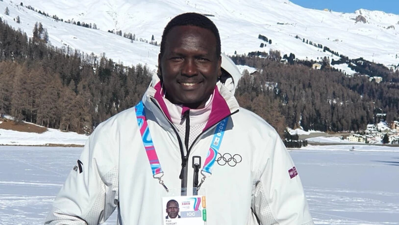 Wie ein zweites Zuhause: Obwohl der ehemalige Langstreckenläufer Paul Tergat für Höhentrainings oft in St. Moritz war, hat er noch nie den Schnee hier erlebt.