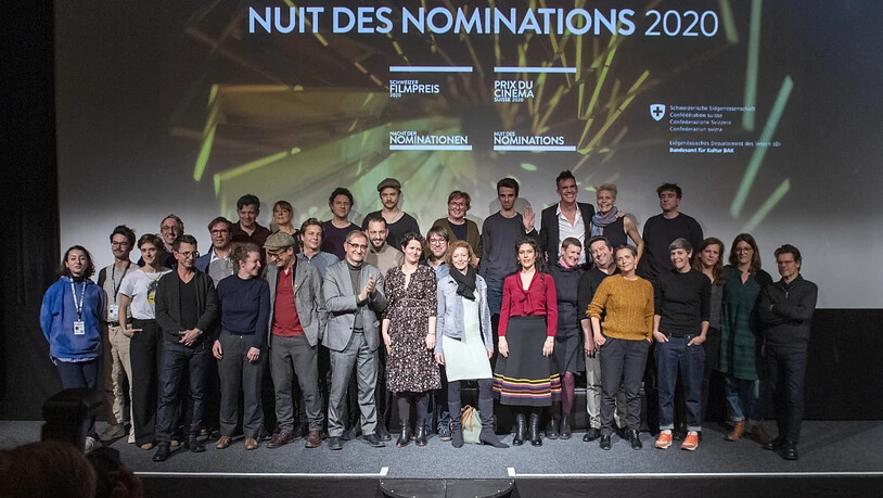 Alle Nominierten anlässlich der Nacht der Nominationen der 55. Solothurner Filmtage in Solothurn.