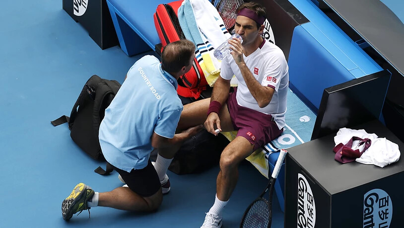 Roger Federer bekundete Probleme mit den Adduktoren