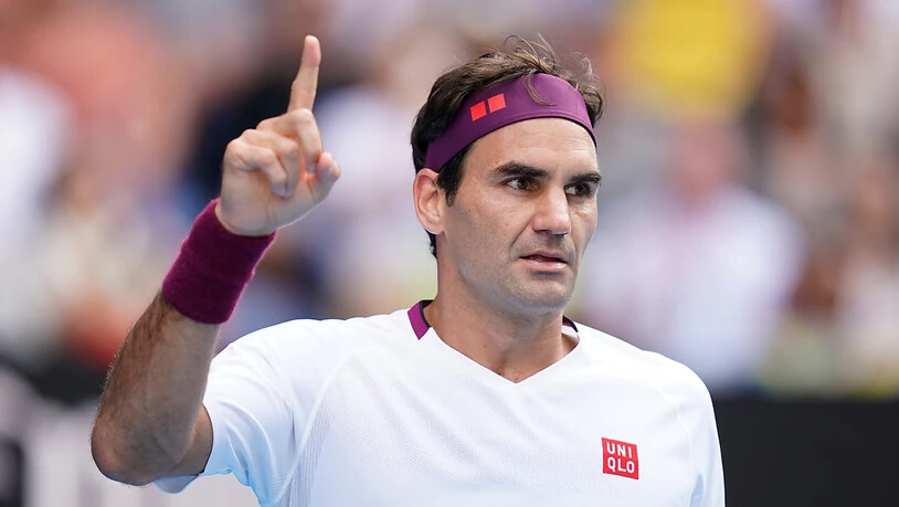 Roger Federer nach dem vierten Satz, in dem er sieben Matchbällen abgewehrte
