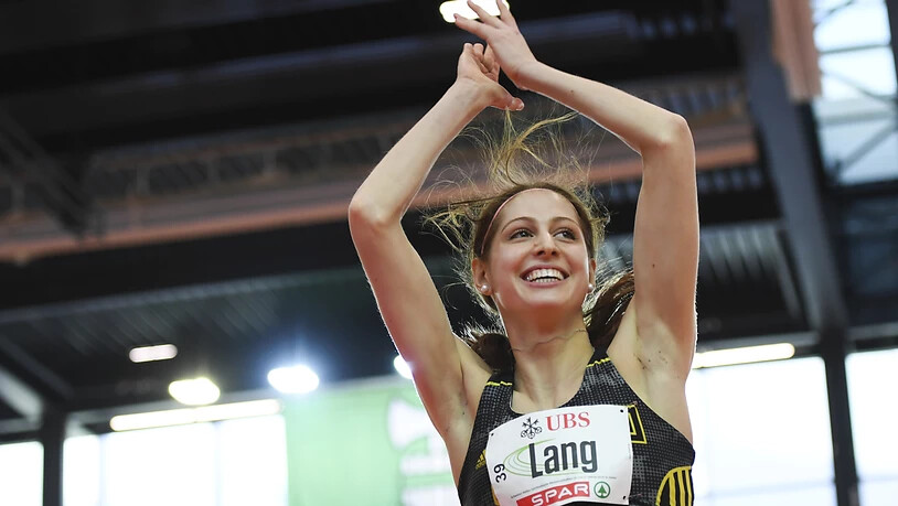 Hochspringerin Salome Lang erzielte in Karlsruhe einen Schweizer Hallenrekord