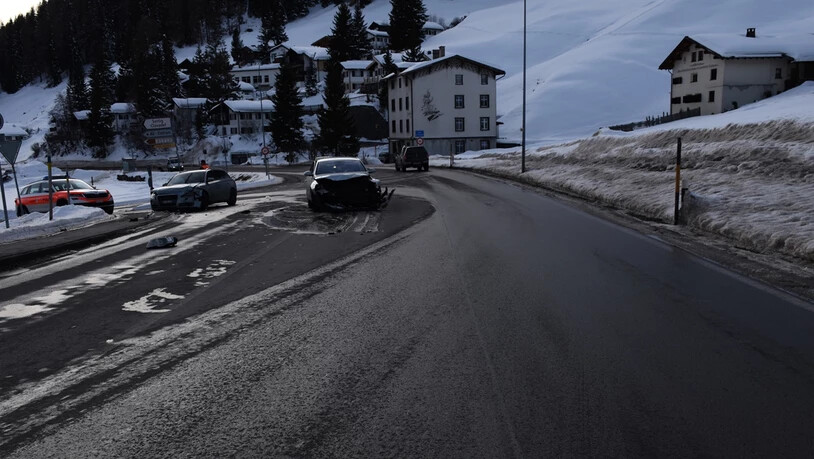 Hier bei Davos kam es zur Kollision.