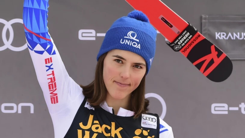 War mit dem 2. Platz nicht wirklich zufrieden: die nach dem 1. Lauf führenden Slowakin Petra Vlhova