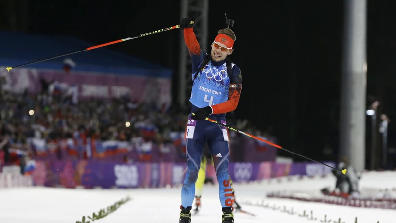 Am Samstag nachträglich wegen Dopings gesperrt: der zweifache russische Biathlon-Olympiasieger Jewgeni Ustjugow