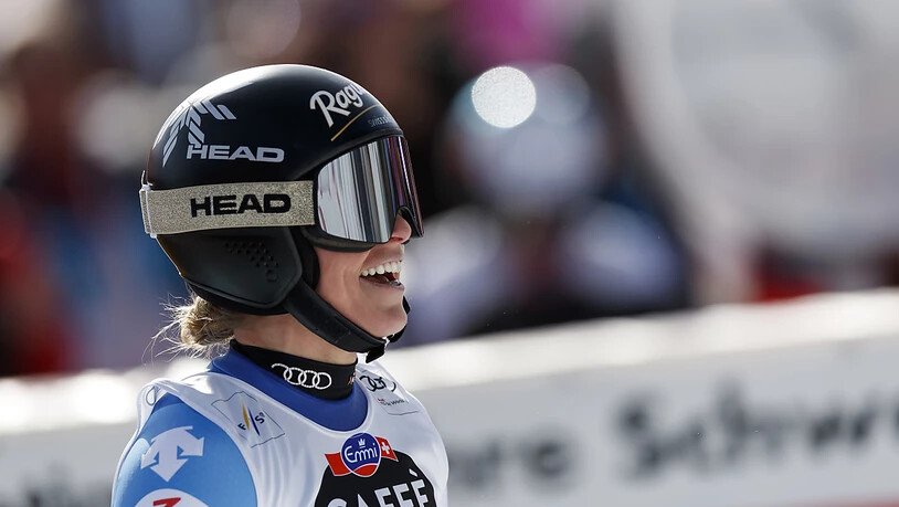 Hat gut lachen: Lara Gut-Behrami feierte beim Heimrennen in Crans-Montana ihren ersten Weltcupsieg seit über zwei Jahren