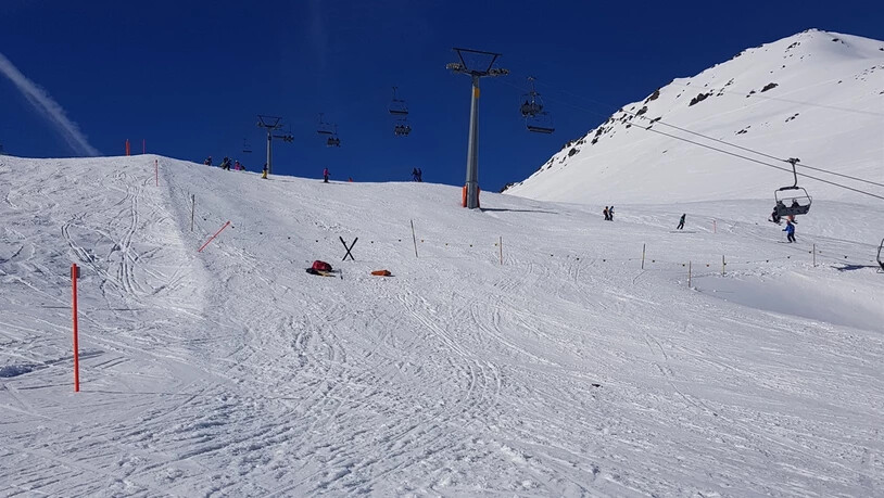 Hier auf der Piste von Davos Parsenn kam es zur Kollision.