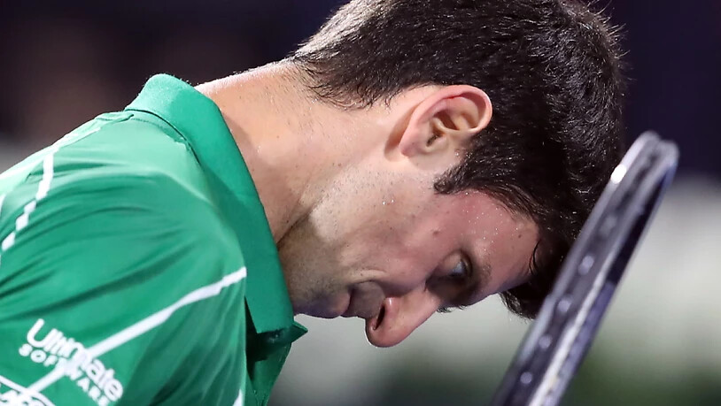 Den Kopf gerade noch aus der Schlinge gezogen: Novak Djokovic wehrte in Dubai gegen Gaël Monfils drei Matchbälle ab und zog in den Final ein