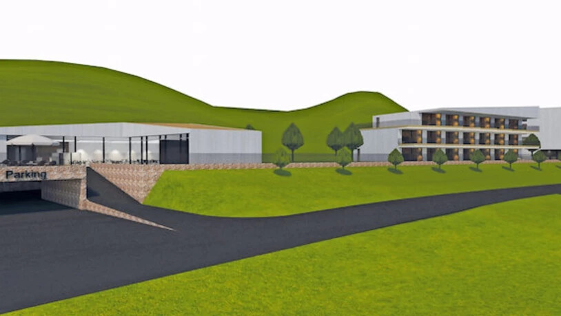 So soll das neue Hotel «Rhodannenberg» in ein paar Jahren aussehen.