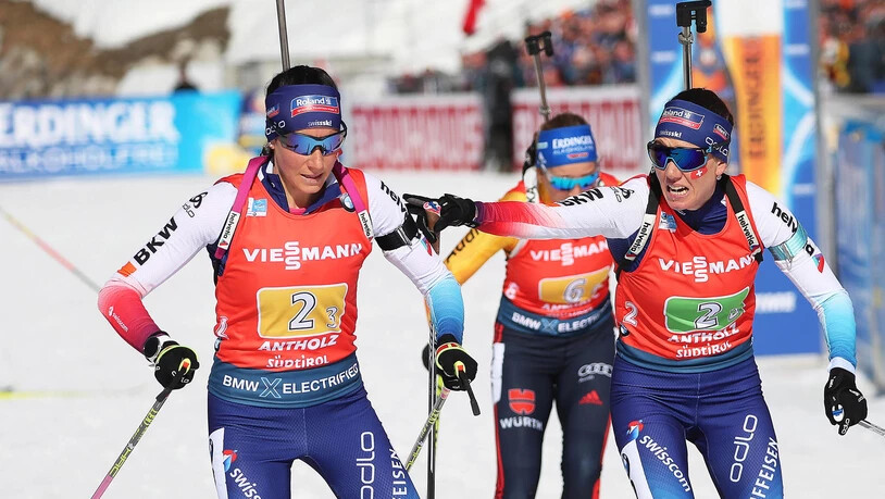 Die Schweizer Frauenstaffel – hier Aita Gasparin (links) und Selina Gasparin – wusste diese Saison mehrfach zu überzeugen.