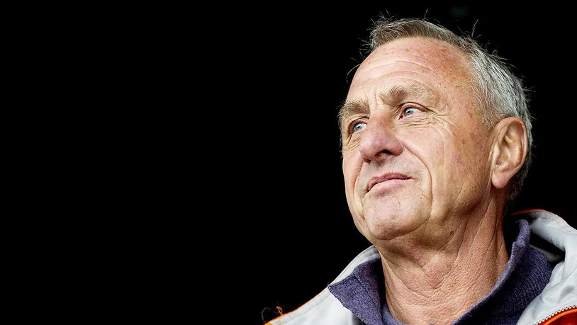Johan Cruyff in späten Jahren, nach dem reichen Leben eines echten Fussballstars