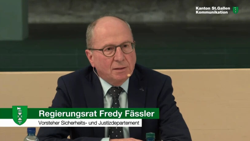 Gemäss Sicherheitsdirektor Fredy Fässler (SP) hält sich die Bevölkerung mehrheitlich an die Vorschriften des Bundes.
