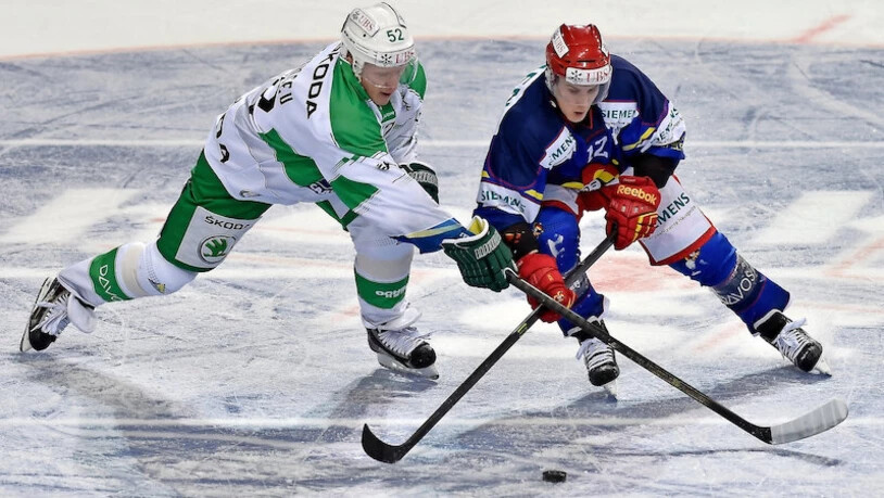 Mit US-Stürmer Steve Moses (rechts, hier im Jokerit-Dress am Spengler Cup 2014) stösst auf die nächste Saison hin ein Top-Torjäger aus der KHL zu den Lakers.
