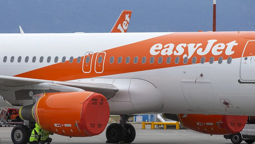 Der britische Billigflieger Easyjet hofft für sein Schweizer-Geschäft auf Staatshilfe des Bundes. Wegen der Reisebeschränkungen zur Bekämpfung des Coronavirus hat die Fluggesellschaft ihren Flugbetrieb inzwischen ganz eingestellt. (Archivbild)