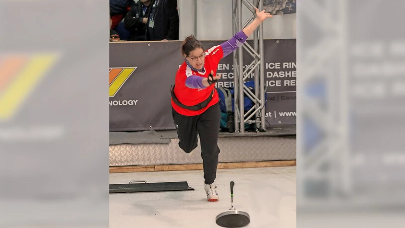 Technik und Kraft: Madlaina Caviezel gibt im Weitwurf-Wettbewerb alles.