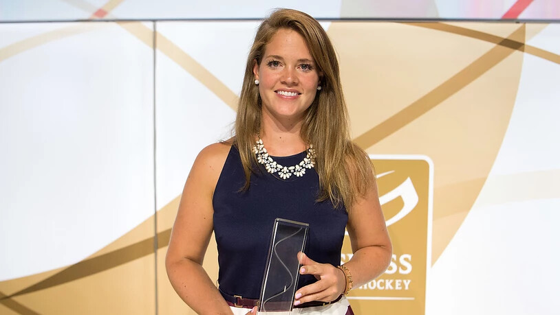 Florence Schelling gewann einen Special Award bei den Swiss Ice Hockey Awards von 2018