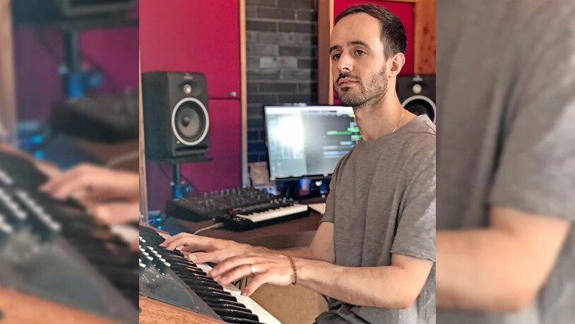 Apple gefällt seine Musik: Fridolin Walcher produziert in seinem eigenen Heimstudio in London diverse Songs.