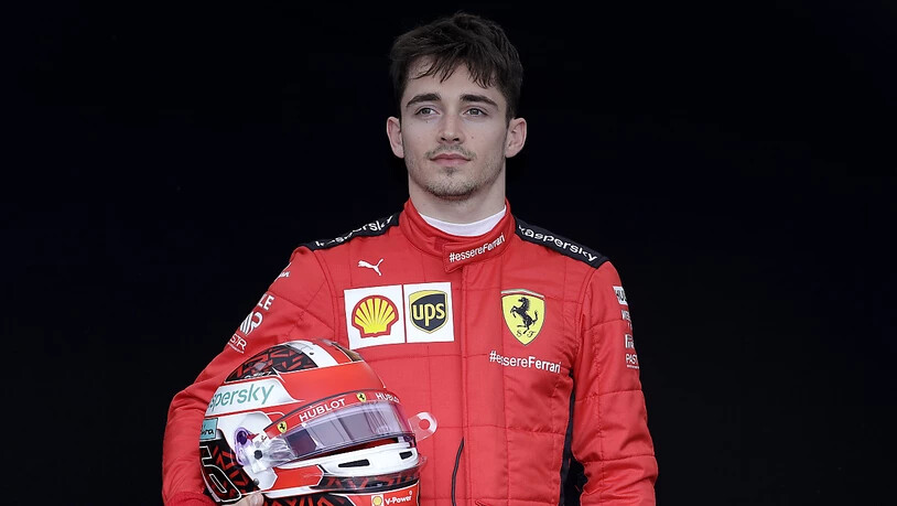 Kann derzeit nur am Computer Rennen fahren - und muss alleine feiern: Ferrari-Pilot Charles Leclerc