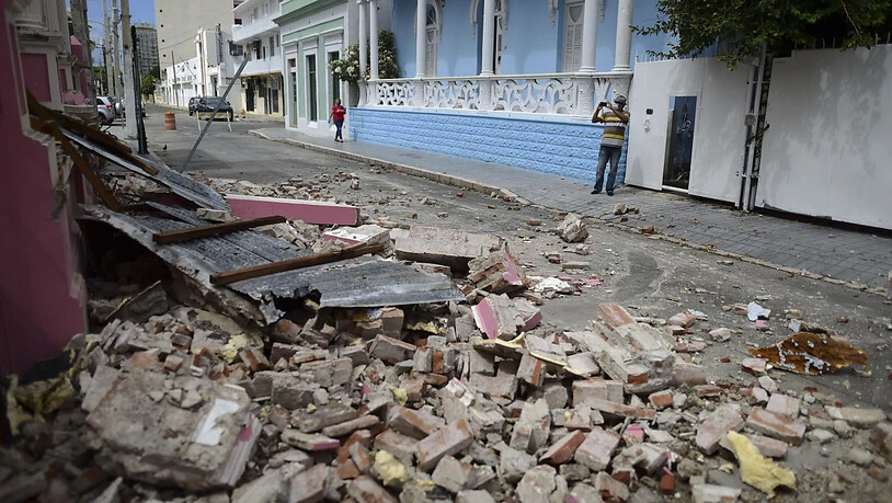 Unübersehbare Schäden nach dem erneuten Erdbeben auf der Karibikinsel Puerto Rico.