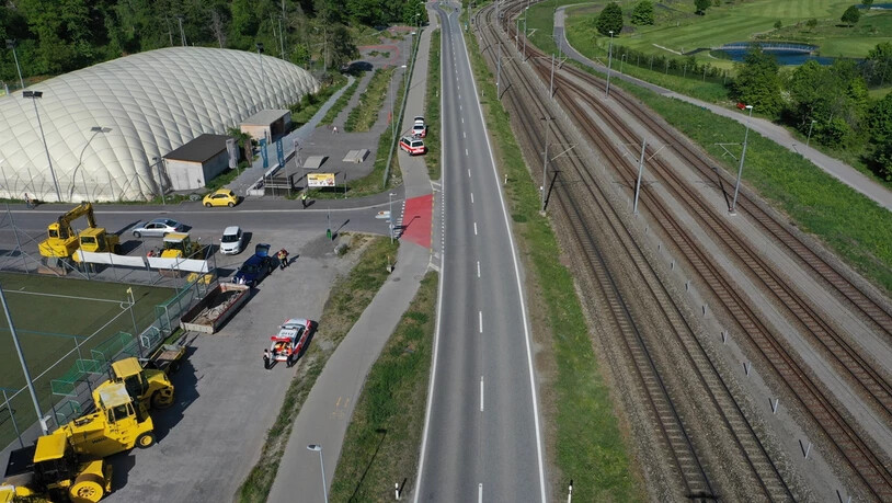 Hier ist es am Montagnachmittag zum Unfall gekommen, bei dem sich zwei Personen verletzten. Darunter ein Kind.