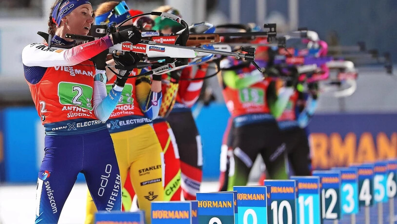 Durchzogene Weltmeisterschaften: Selina Gasparin absolviert in Antholz ihren Einsatz im Staffelwettkampf der Frauen.