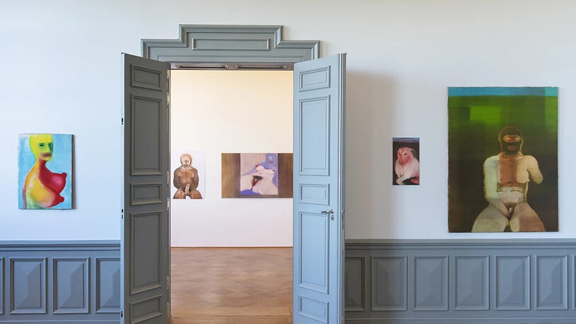 Die Bilder der Schweizer Künstlerin Miriam Cahn im Rahmen einer Ausstellung im Kunstmuseum Bern im vergangenen Jahr.