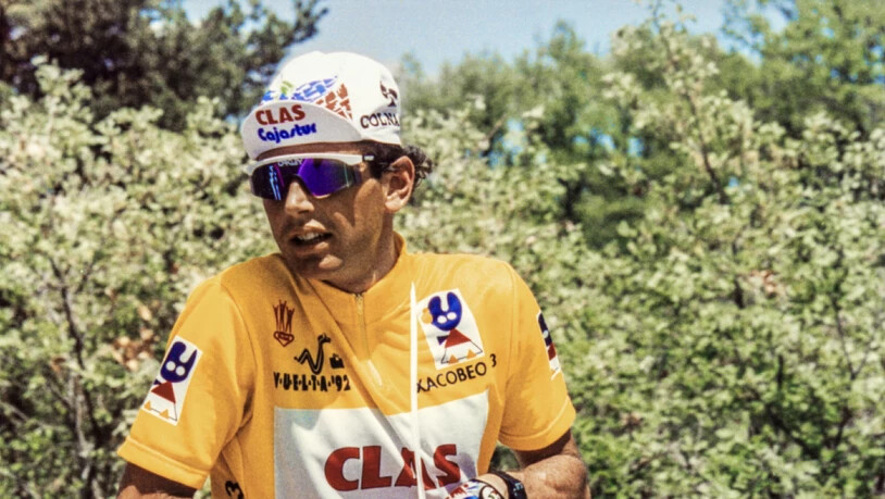 Tony Rominger auf dem Weg zu seinem ersten Vuelta-Sieg 1992