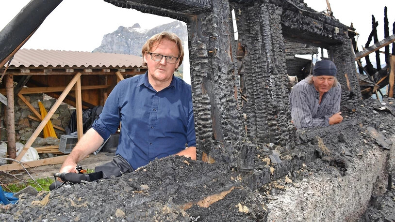 Christof Franzen (links) berichtet über das Schicksal von «Stockhaus»-Besitzer Christian Drescher.