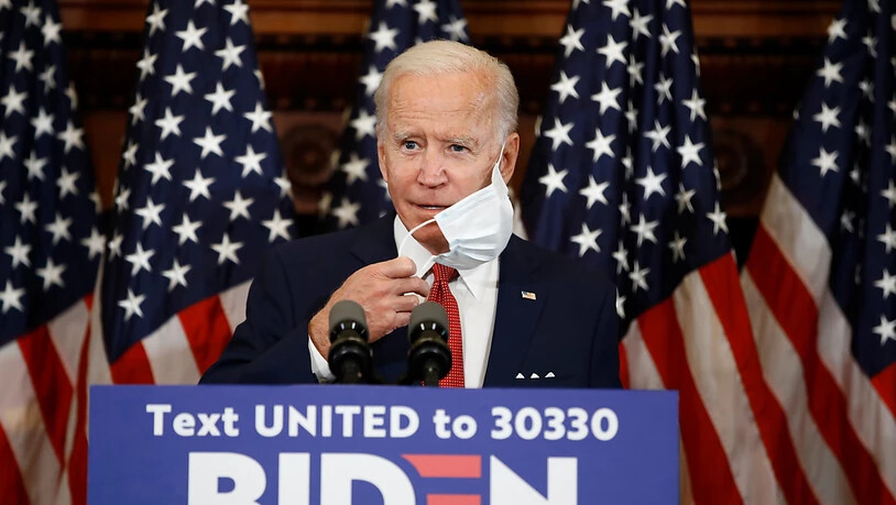 dpatopbilder - Joe Biden, designierter Präsidentschaftskandidat der Demokraten und ehemaliger Vizepräsident der USA. Foto: Matt Rourke/AP/dpa