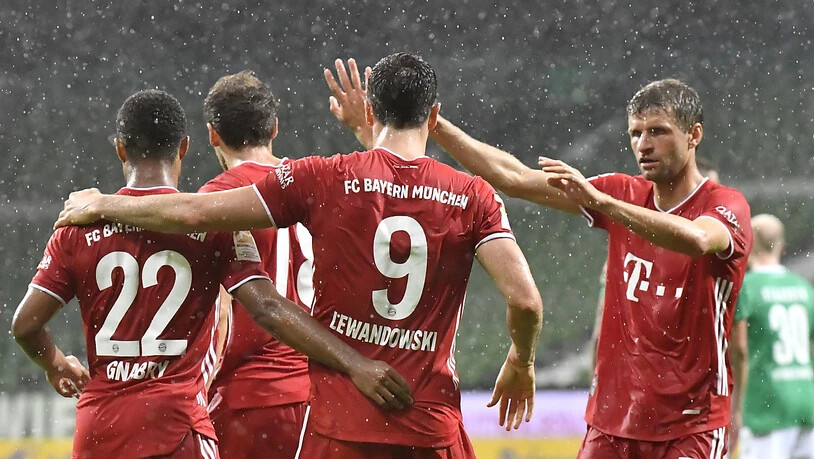 Robert Lewandowski schiesst die Bayern zum 8. Meistertitel in Folge