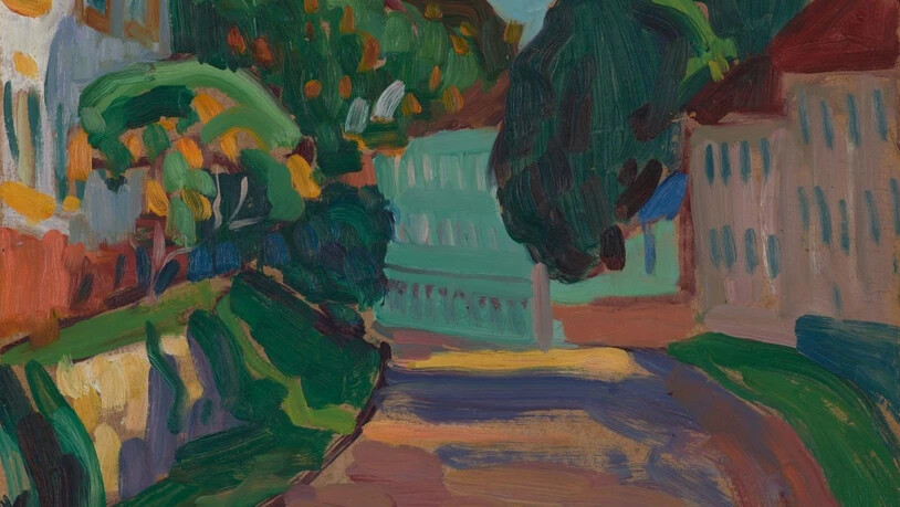 Das Kunstmuseum Basel hat das 1908 entstandene Gemälde "Griesbräu. Obere Hauptstrasse in Murnau" der deutschen Expressionistin Gabriele Münter aus einer Schweizer Privatsammlung erworben.