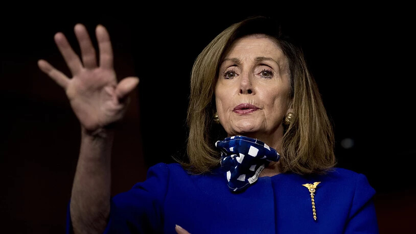 Die Demokraten werfen den Republikanern vor, ein neues Corona-Hilfspaket verzögert zu haben. Die Vorsitzende des Repräsentantenhauses, die Demokratin Nancy Pelosi, sagte dem Sender CBS: "Dies ist ein Notfall." (Bild vom 24. Juli)