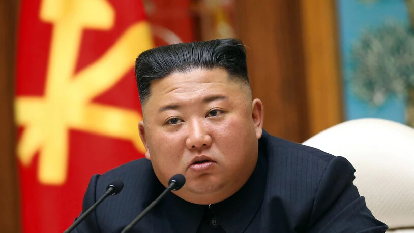ARCHIV - Auf diesem von der staatlichen nordkoreanischen Nachrichtenagentur KCNA am 12.04.2020 zur Verfügung gestellte Foto nimmt der nordkoreanische Staatschef Kim Jong Un an einem Treffen der regierenden Arbeiterpartei Koreas in Pjöngjang teil. Foto: -…