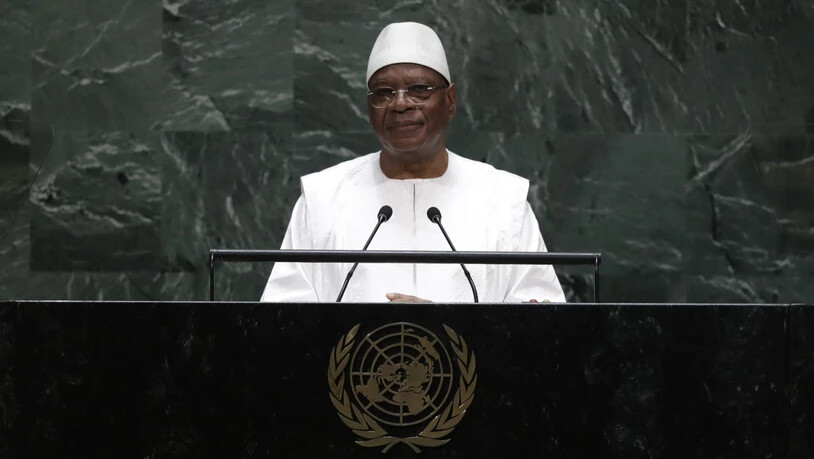 ARCHIV - Ibrahim Boubacar Keita, Präsident von Mali,  ist zurückgetreten. Foto: Frank Franklin Ii/AP/dpa