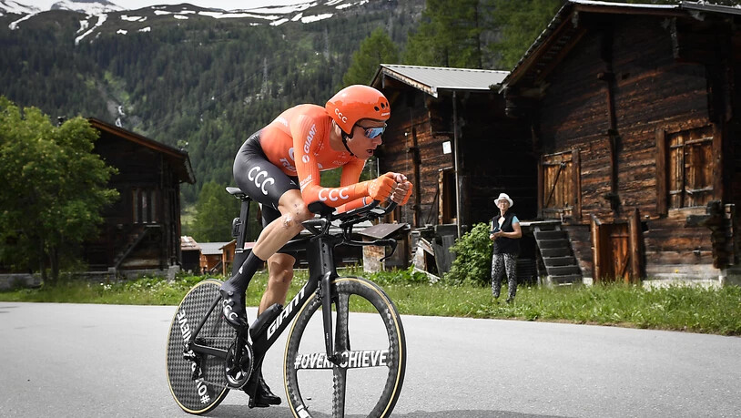Michael Schär vom polnischen Team CCC im Zeitfahren an der letztjährigen Tour de Suisse