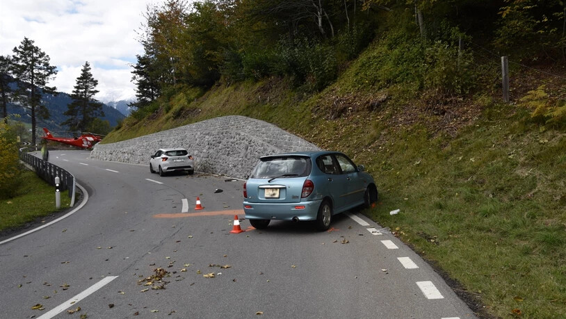 Beim Unfall wurde das Auto komplett beschädigt.