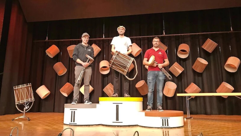 Oberstes Treppchen nur um Haaresbreite verfehlt: Stefan Hösli trommelt sich am ersten «Schlebach Masters» auf den zweiten Platz.