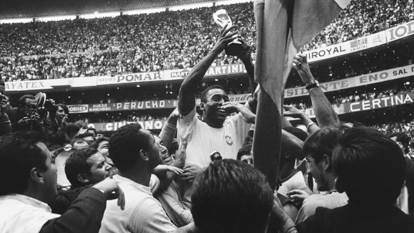 Mit Brasilien gewann Pelé drei WM-Titel, den letzten 1970 in Mexiko