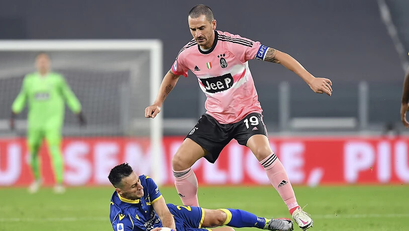 Im Verlaufe des Spiels gegen Hellas Verona schied auch noch Leonardo Bonucci als dritte Stammkraft in der Abwehr aus