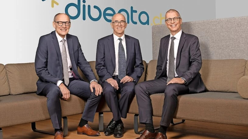 Zufriedene Gesichter: ÖKK-CEO Stefan Schena, Diventa-Präsident Andreas Lötscher und GKB-CEO Daniel Fust (von links).